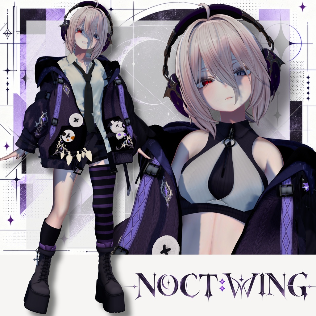【10月23日販売開始予定!/ハロウィン向け!】新衣装 NOCT:WING 【24アバター対応!/ギミック付き!】