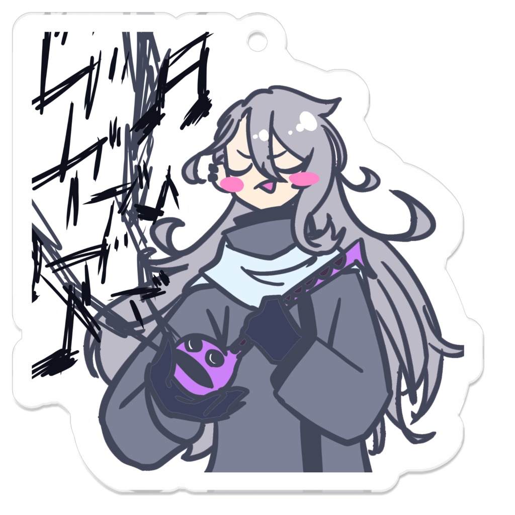 音楽を楽しむ七々絵奏叶のアクキー