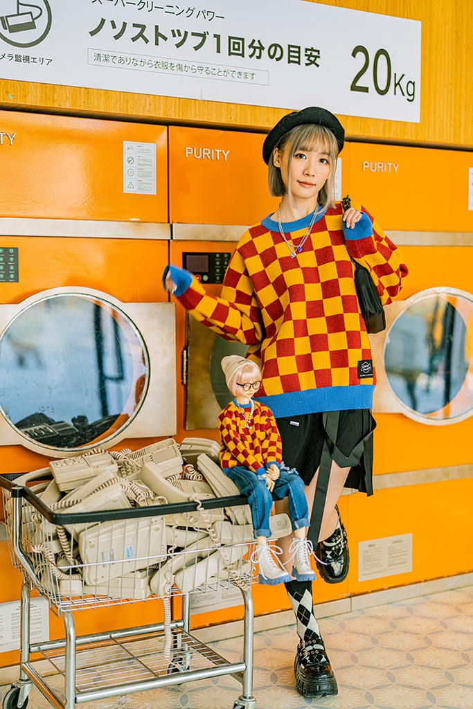 【人間サイズ】ドールとお揃いWinter Universe セーター