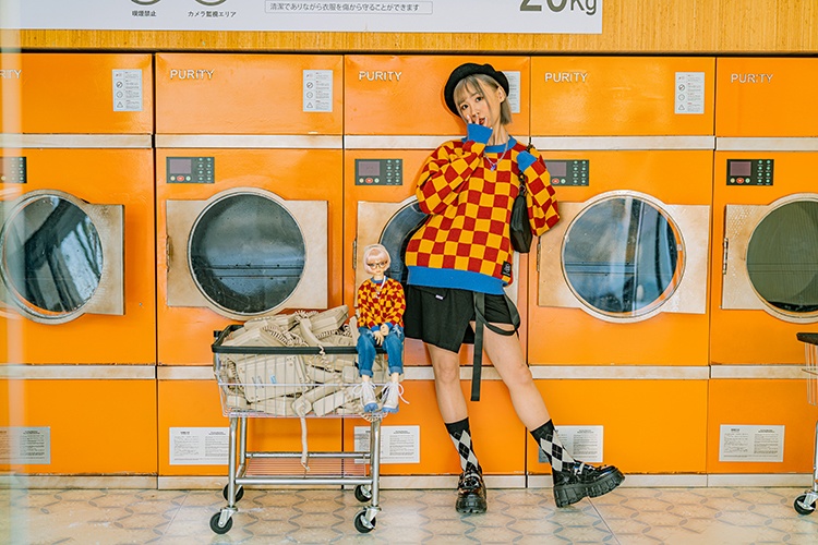 【人間サイズ】ドールとお揃いWinter Universe セーター