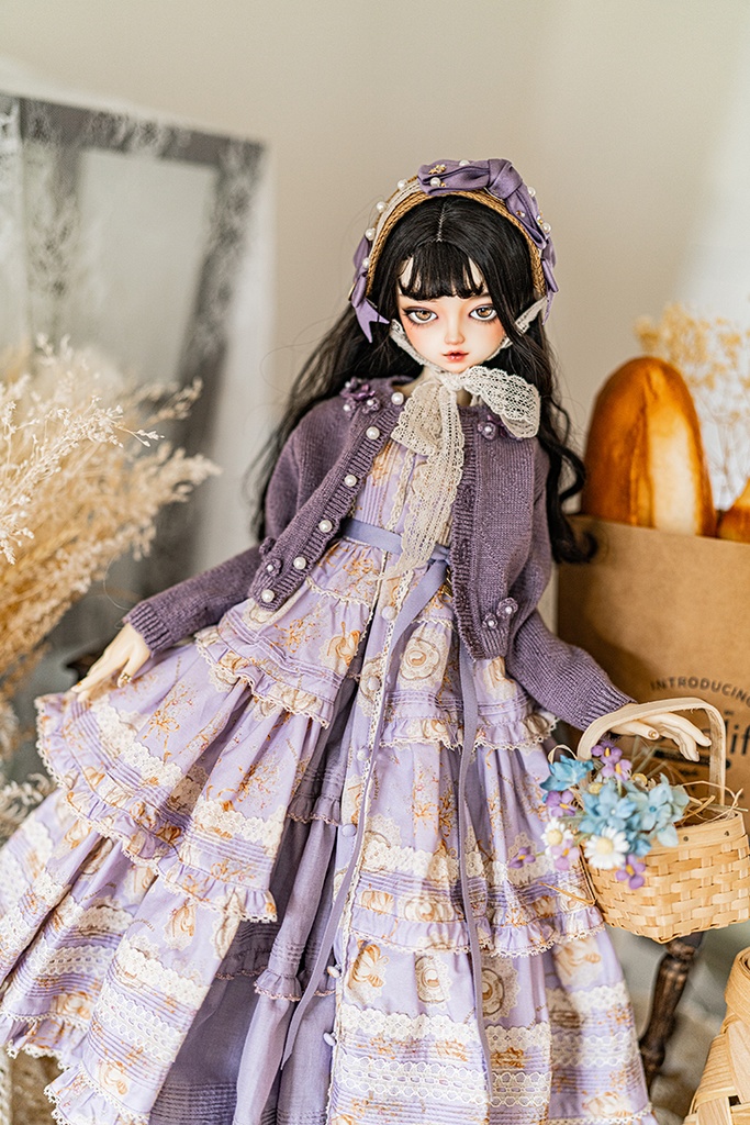 【SD/DD~SD16girl】afternoon tea お花セーター(M)