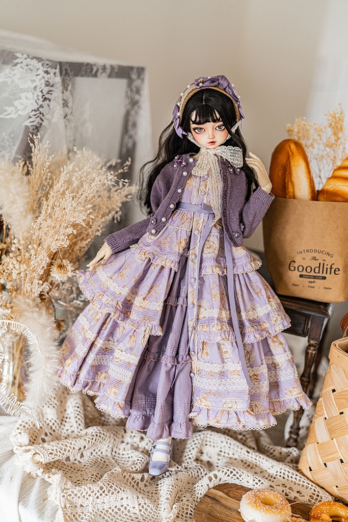 【SD/DD~SD16girl】afternoon tea お花セーター(M)