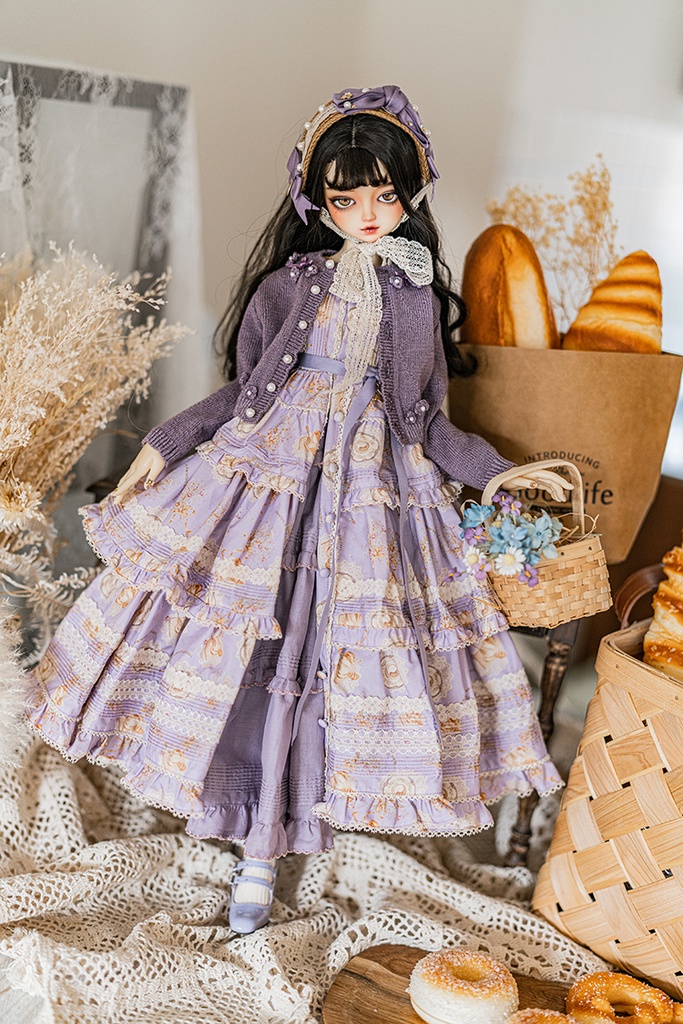 【SD/DD~SD16girl】afternoon tea お花セーター(M)