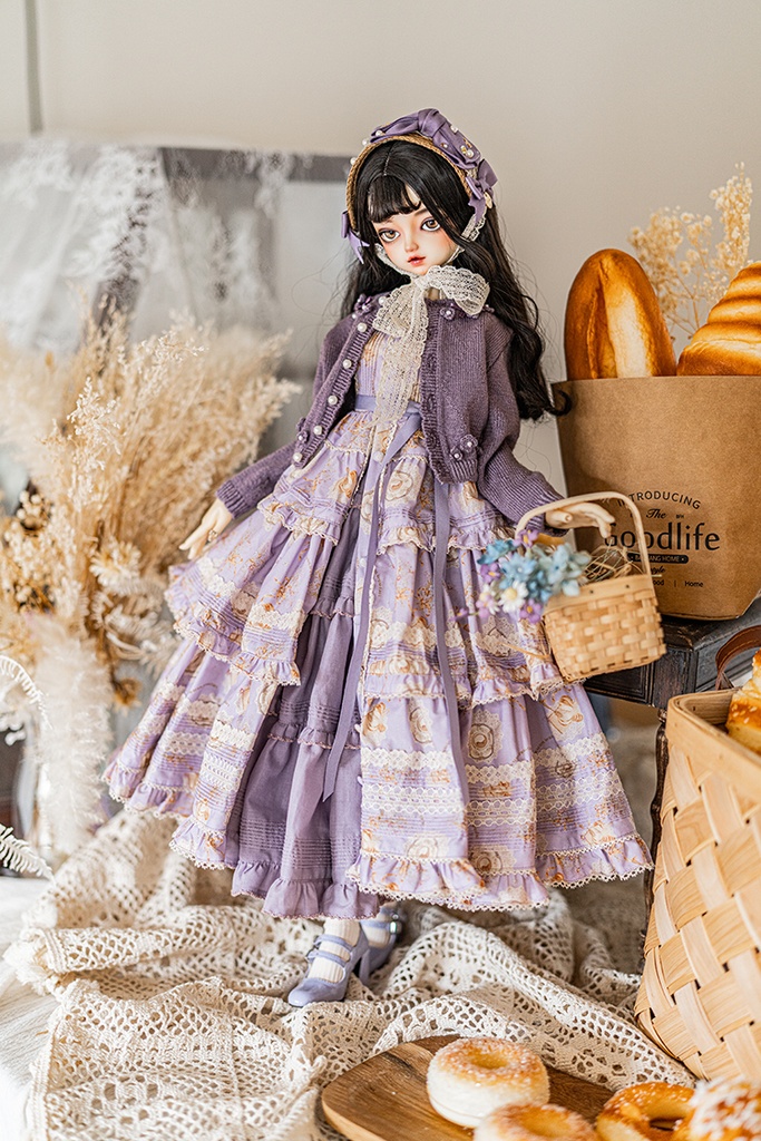 【SD/DD~SD16girl】afternoon tea お花セーター(M)