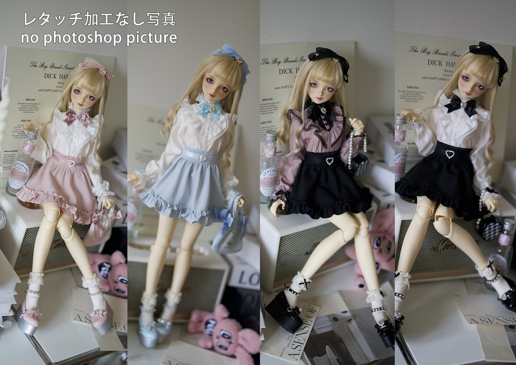SD/DD~SD16girl】Sweet Devil 地雷系 ブラウス+スカート セット - Doll 