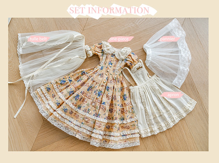 【SDM/MDD】Berry Bearワンピース セット(S)