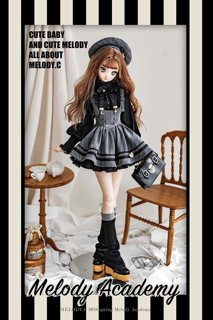 【1/3girl size】Melody Academy ジャンスカセットshort ver