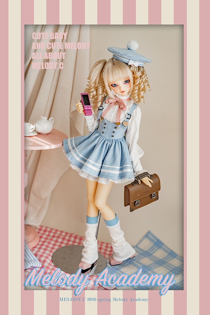 【1/3girl size】Melody Academy ジャンスカセットshort ver