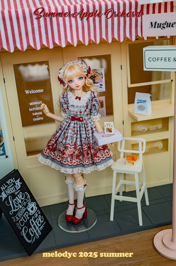 【1/3girl size】Summer Apple Orchard ワンピースセット