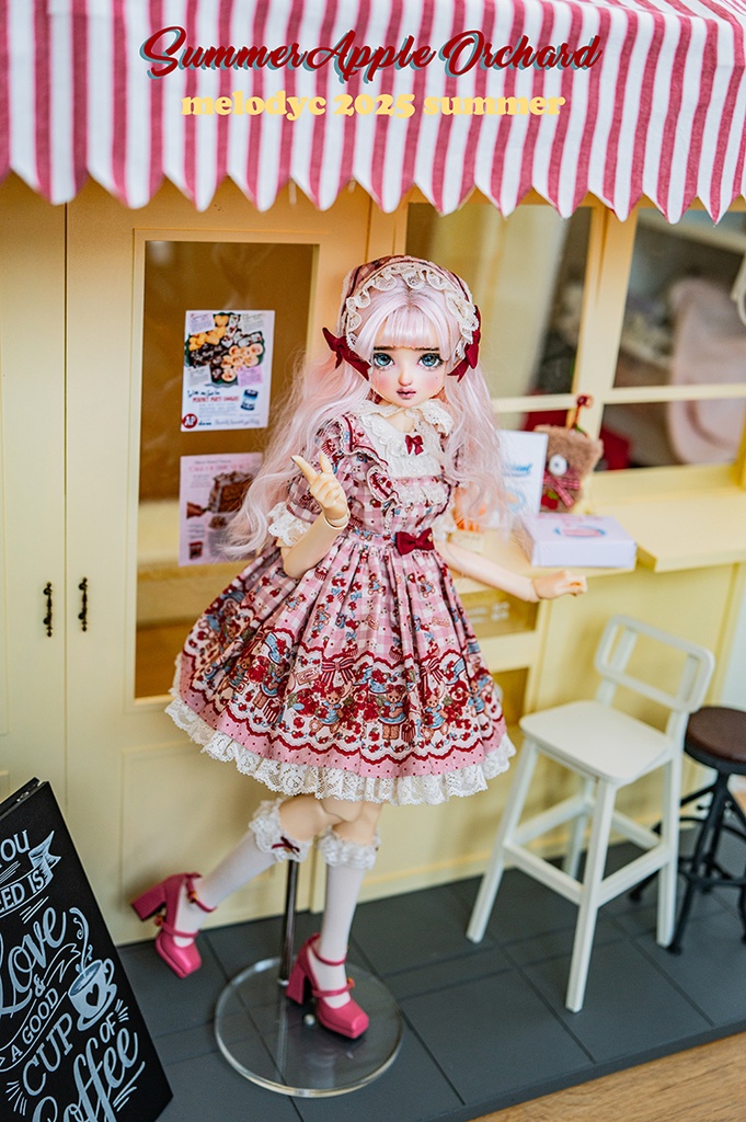 【1/3girl size】Summer Apple Orchard ワンピースセット