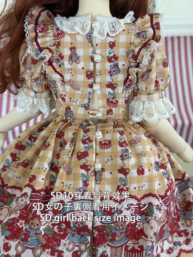 【1/3girl size】Summer Apple Orchard ワンピースセット