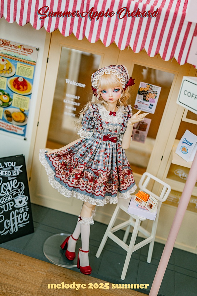 【1/3girl size】Summer Apple Orchard ワンピースセット