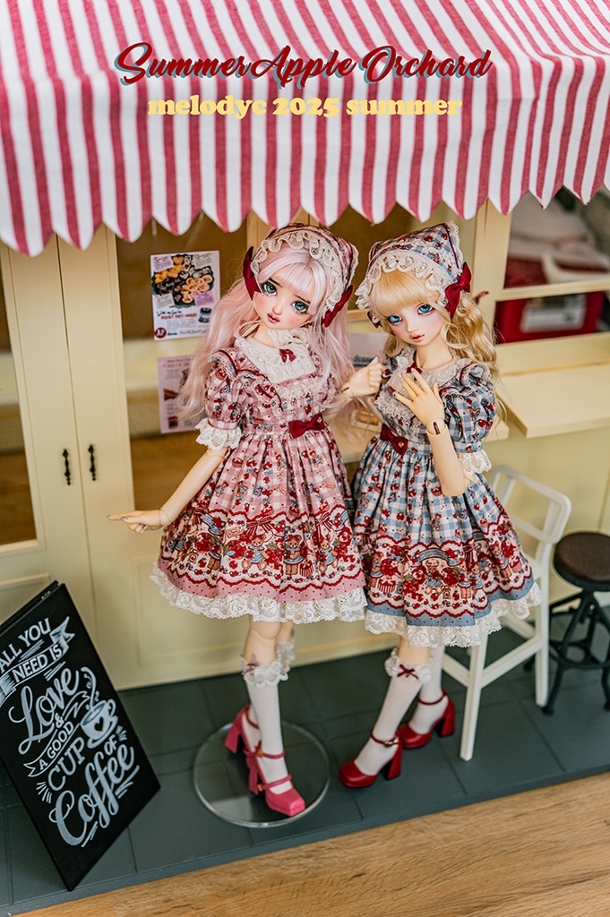 【1/3girl size】Summer Apple Orchard ワンピースセット