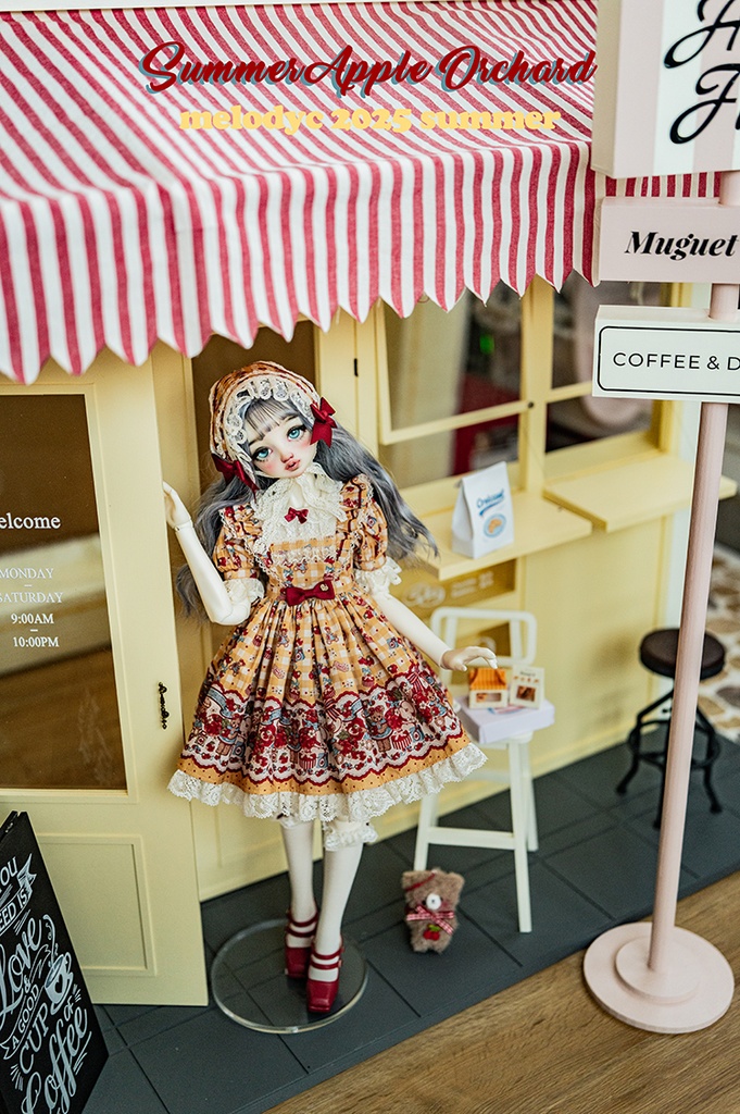 【1/3girl size】Summer Apple Orchard ワンピースセット