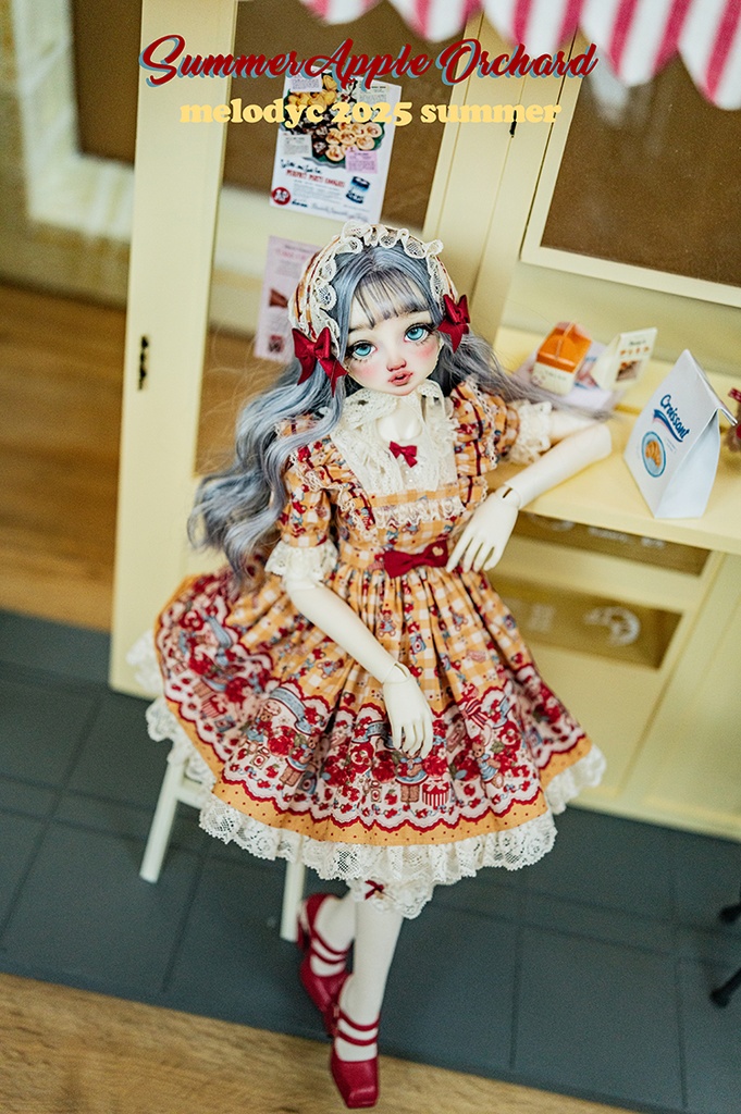 【1/3girl size】Summer Apple Orchard ワンピースセット