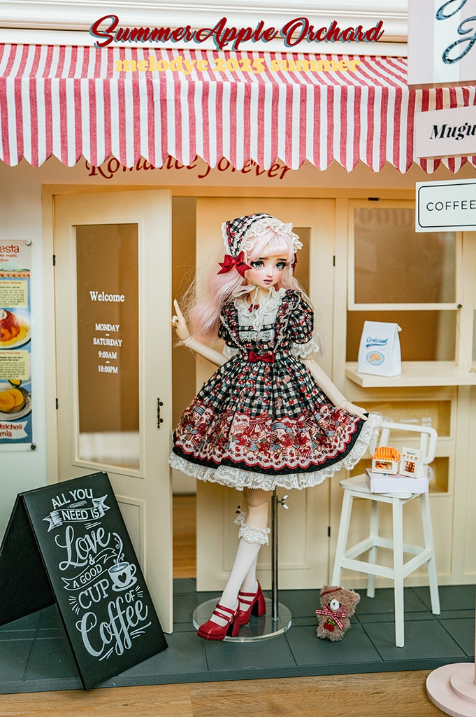 【1/3girl size】Summer Apple Orchard ワンピースセット