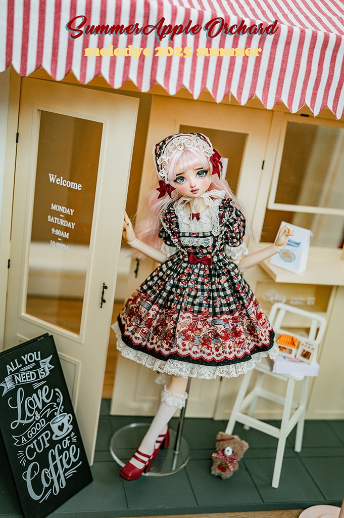 【1/3girl size】Summer Apple Orchard ワンピースセット