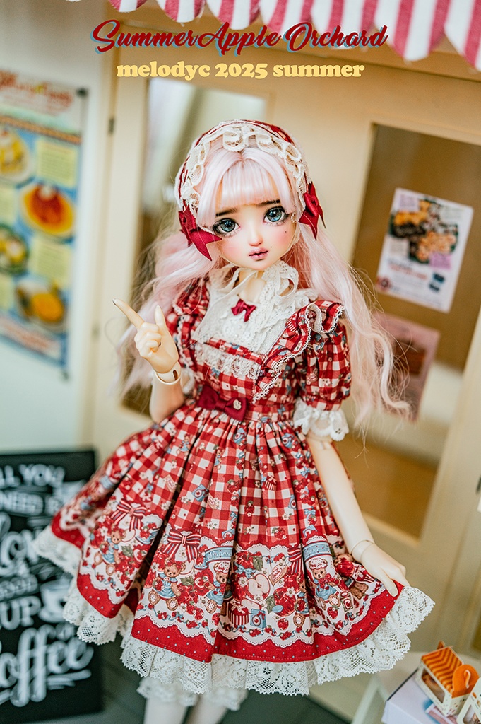 【1/3girl size】Summer Apple Orchard ワンピースセット