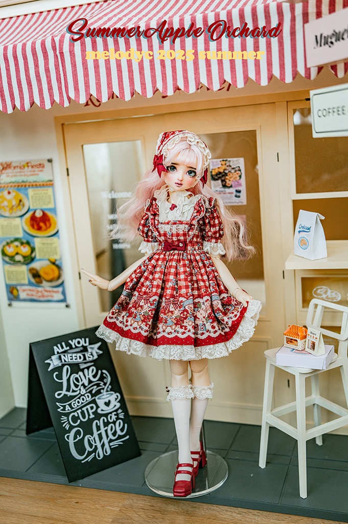 【1/3girl size】Summer Apple Orchard ワンピースセット