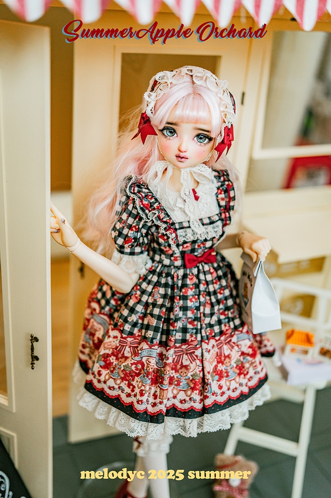 【1/3girl size】Summer Apple Orchard ワンピースセット