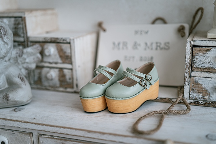 【1/3girl可動足】Wベルト厚底シューズ