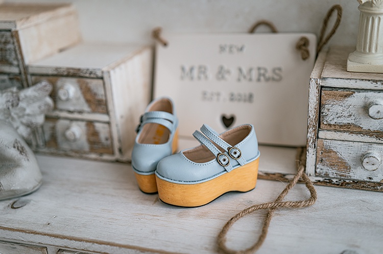 【1/3girl可動足】Wベルト厚底シューズ