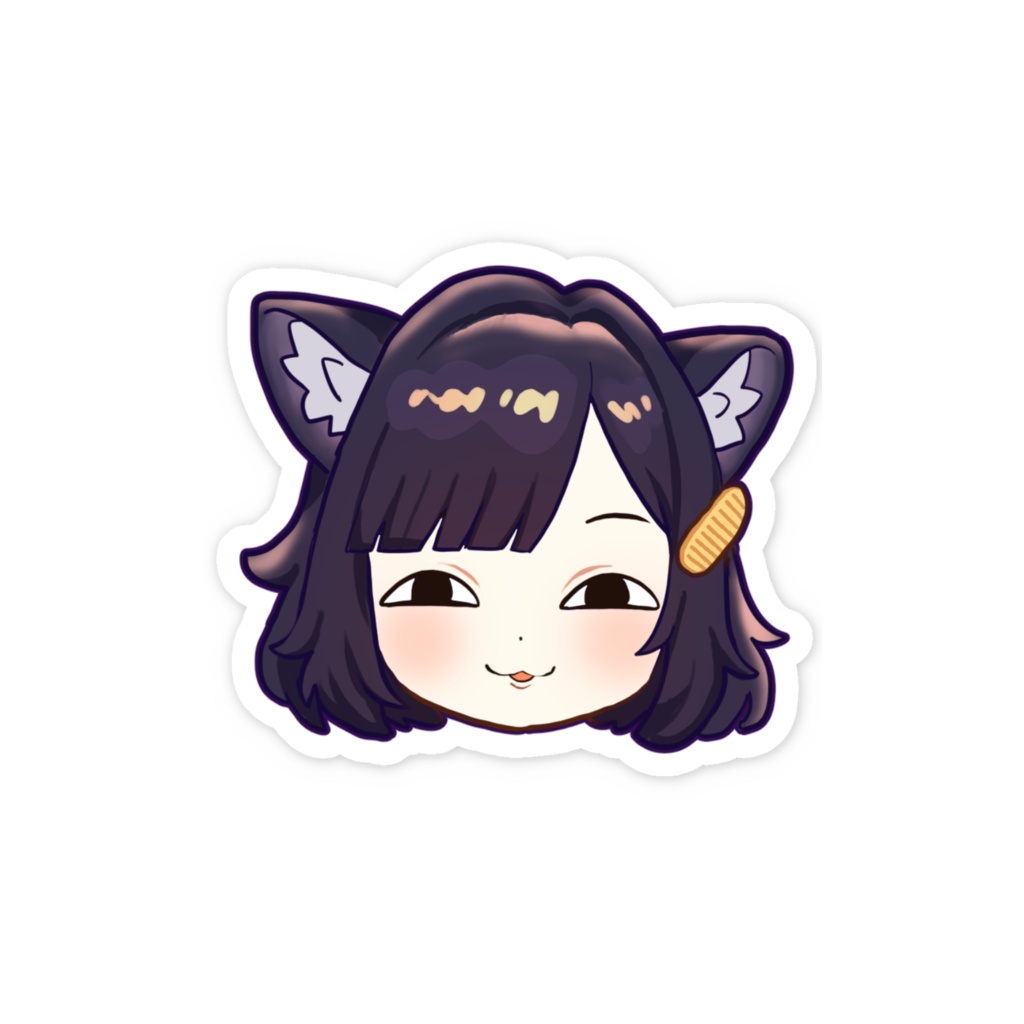 えも研変顔ステッカー