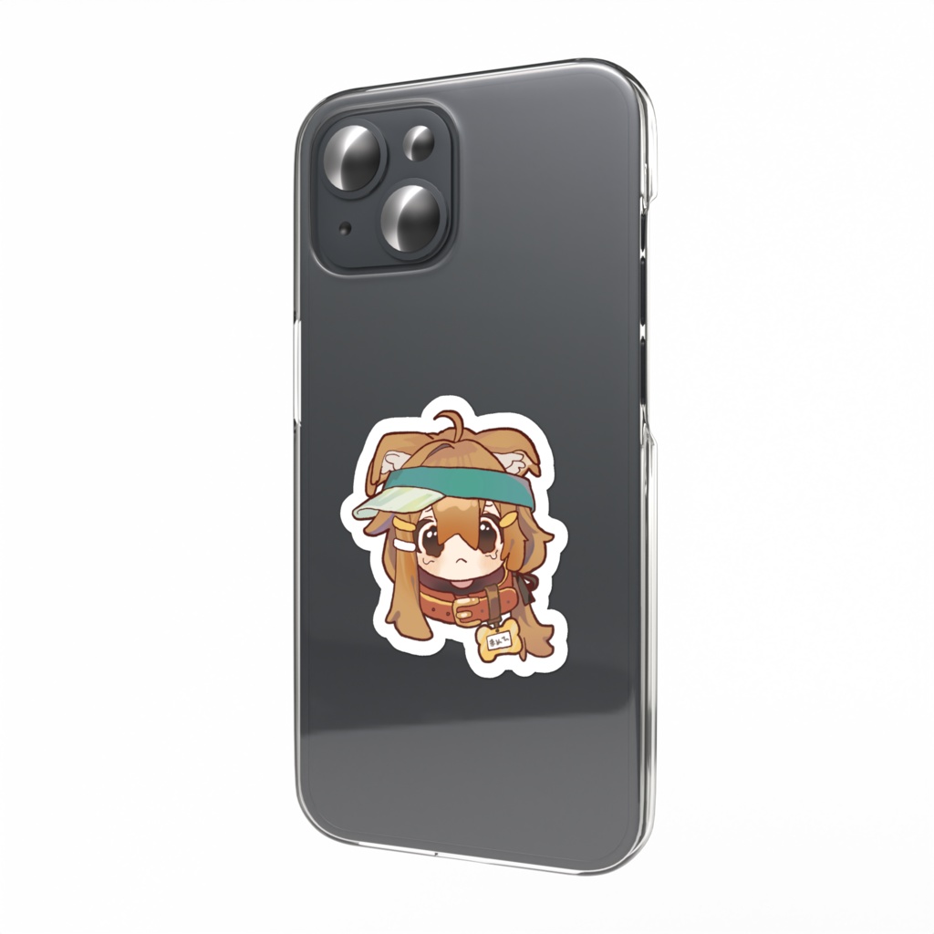 まめふれんず泣き顔ステッカー