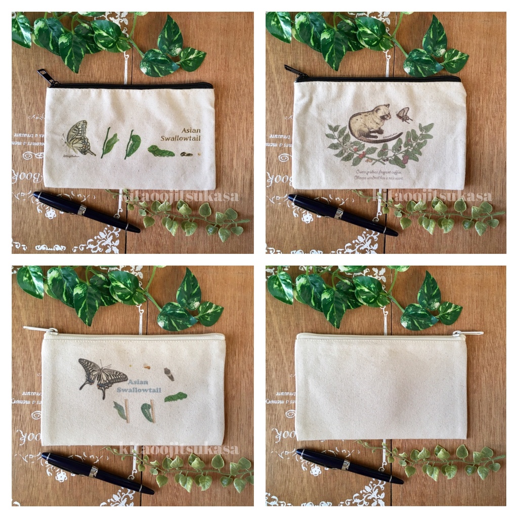 キャンバスポーチ