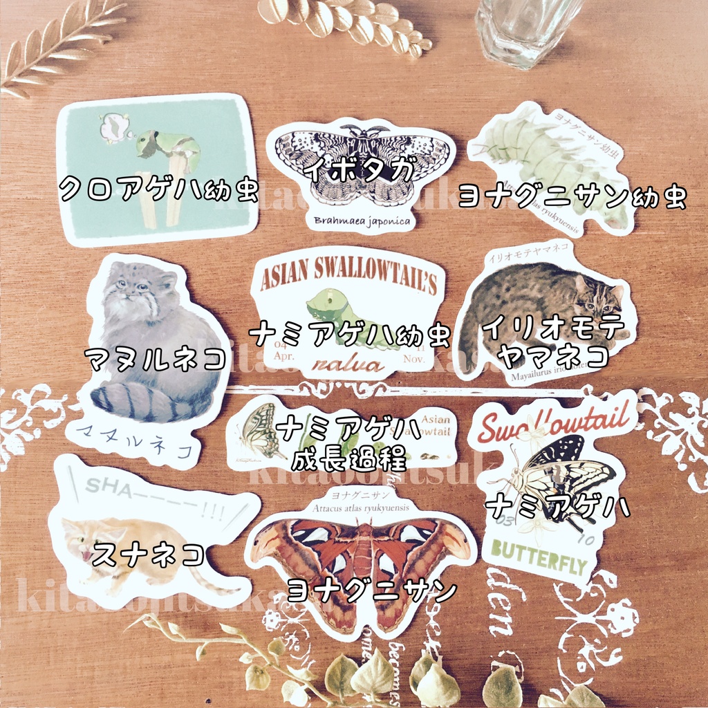 【全10種】耐候ステッカー