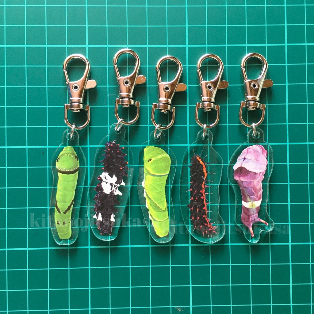 いもむしアクリルキーホルダー