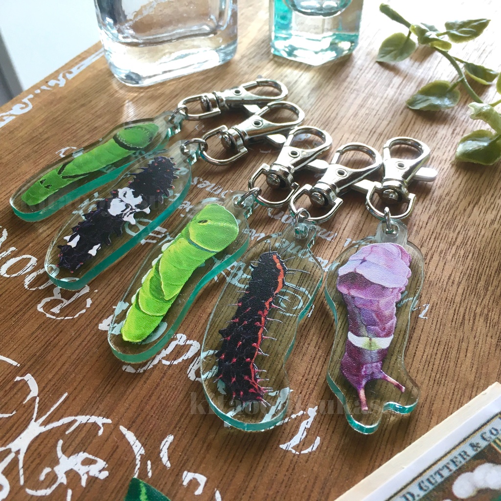 いもむしアクリルキーホルダー