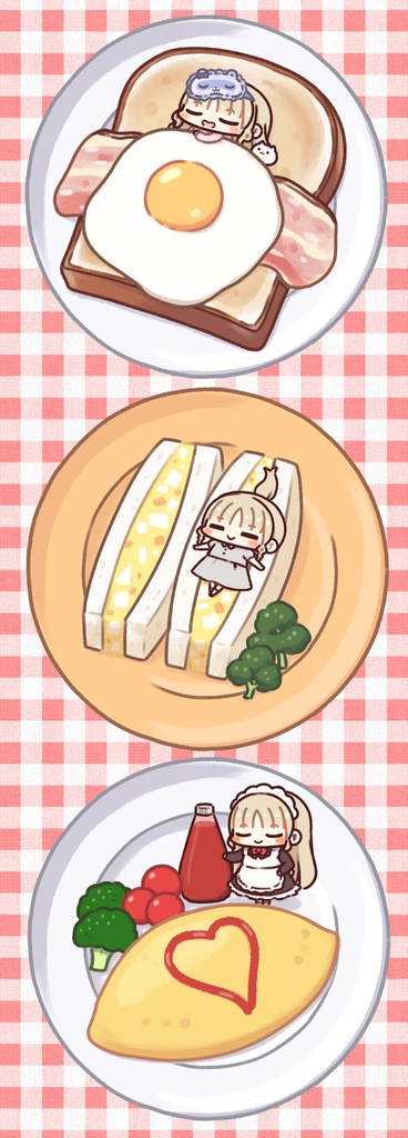 【非公式】クレアさんとたまご缶バッジセット