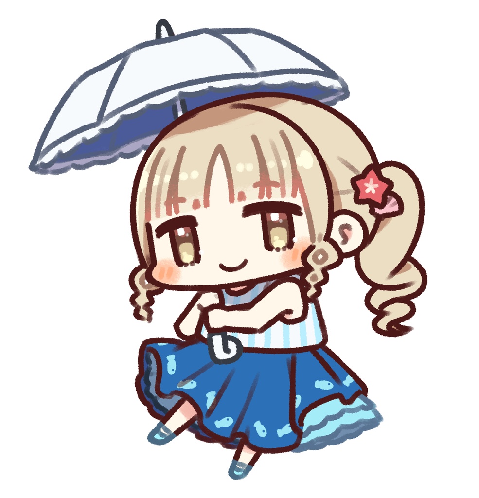 【非公式】夏のお出かけクレアさんアクリルキーホルダー