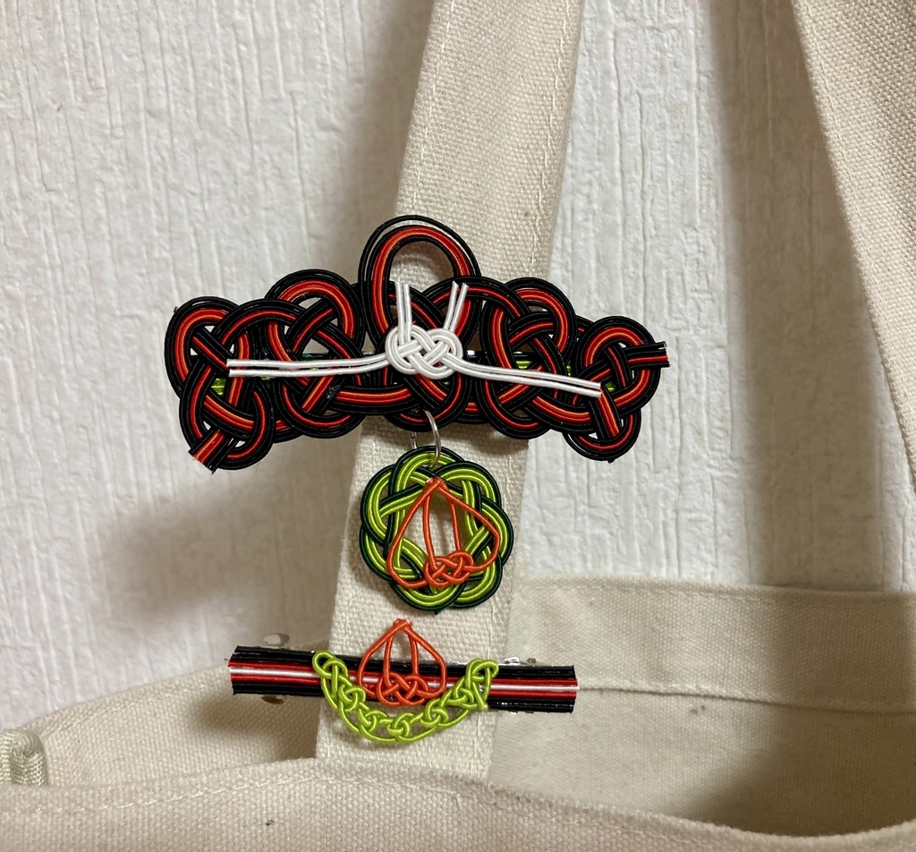 【水引バレッタ】鬼灯イメージ