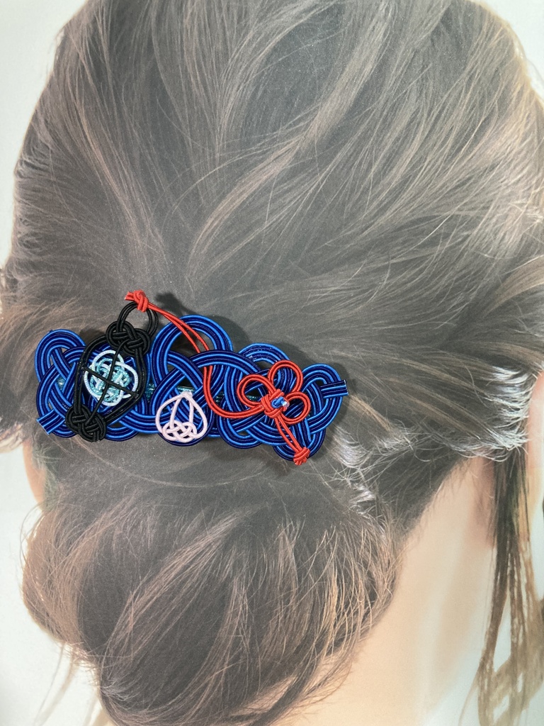 【水引バレッタ】モグライメージ