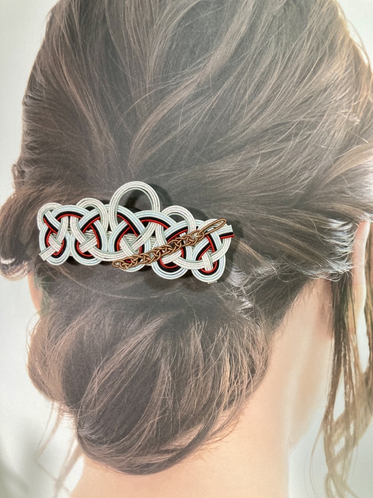 【水引バレッタ】坂田銀時イメージ