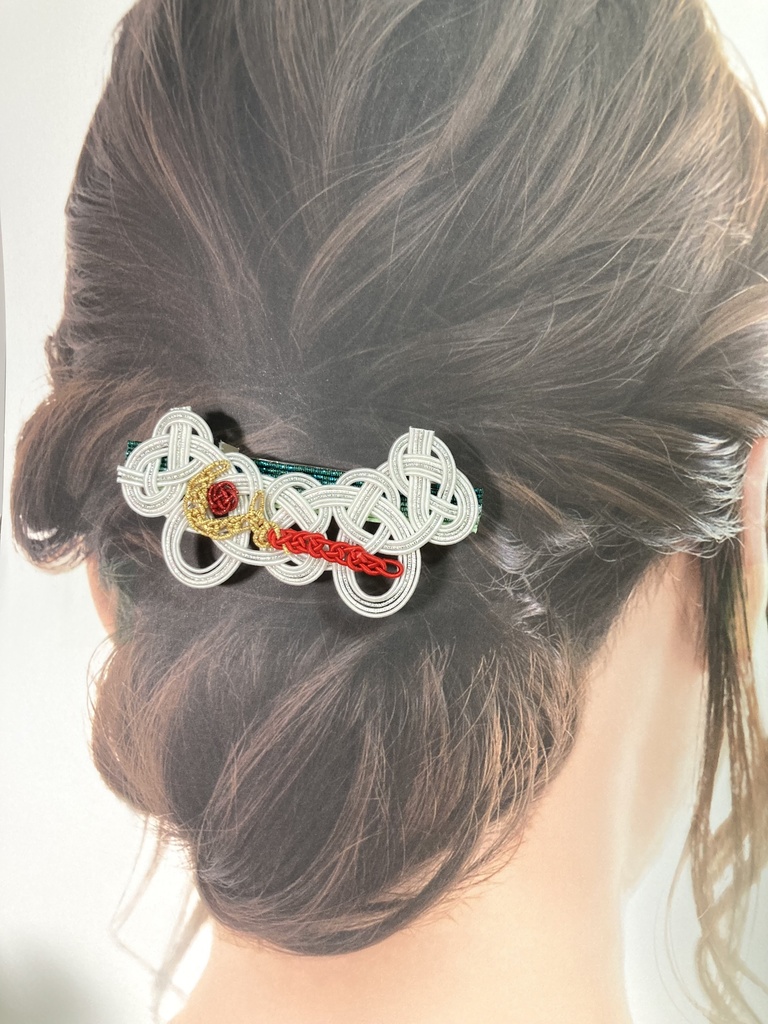 【水引バレッタ】フリーレンイメージ