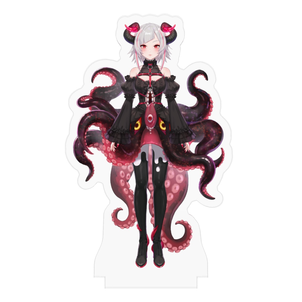 【常設】黒穣あす(初期衣装)_立ち絵_アクリルスタンド