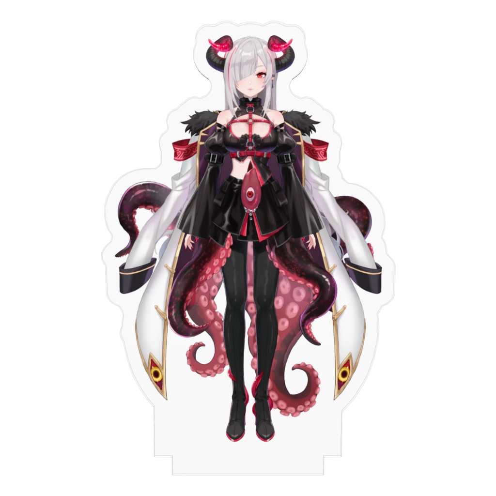 【常設】黒穣あす(1周年衣装)_立ち絵_アクリルスタンド