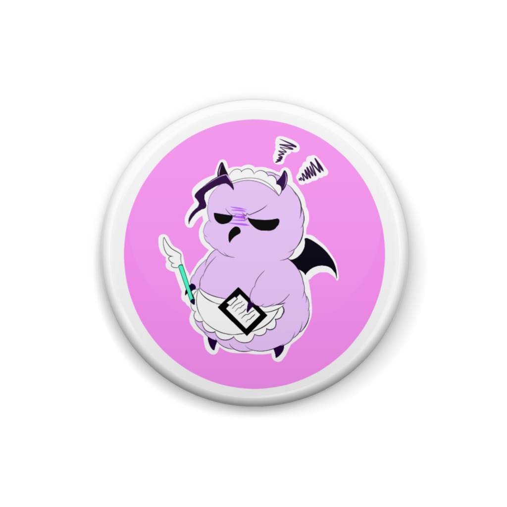 ウェイトレス先生バッチ