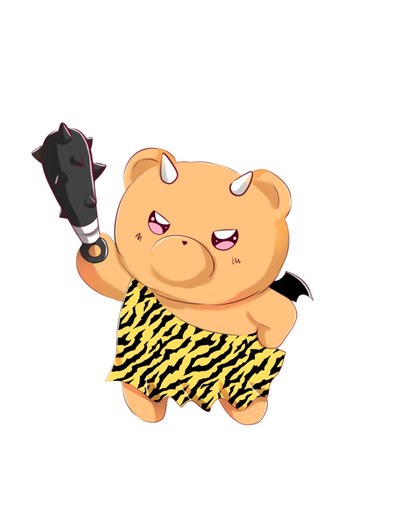 おにでびあくまステッカー