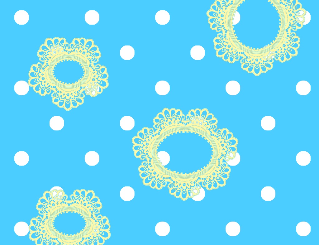 水玉フリルテープ