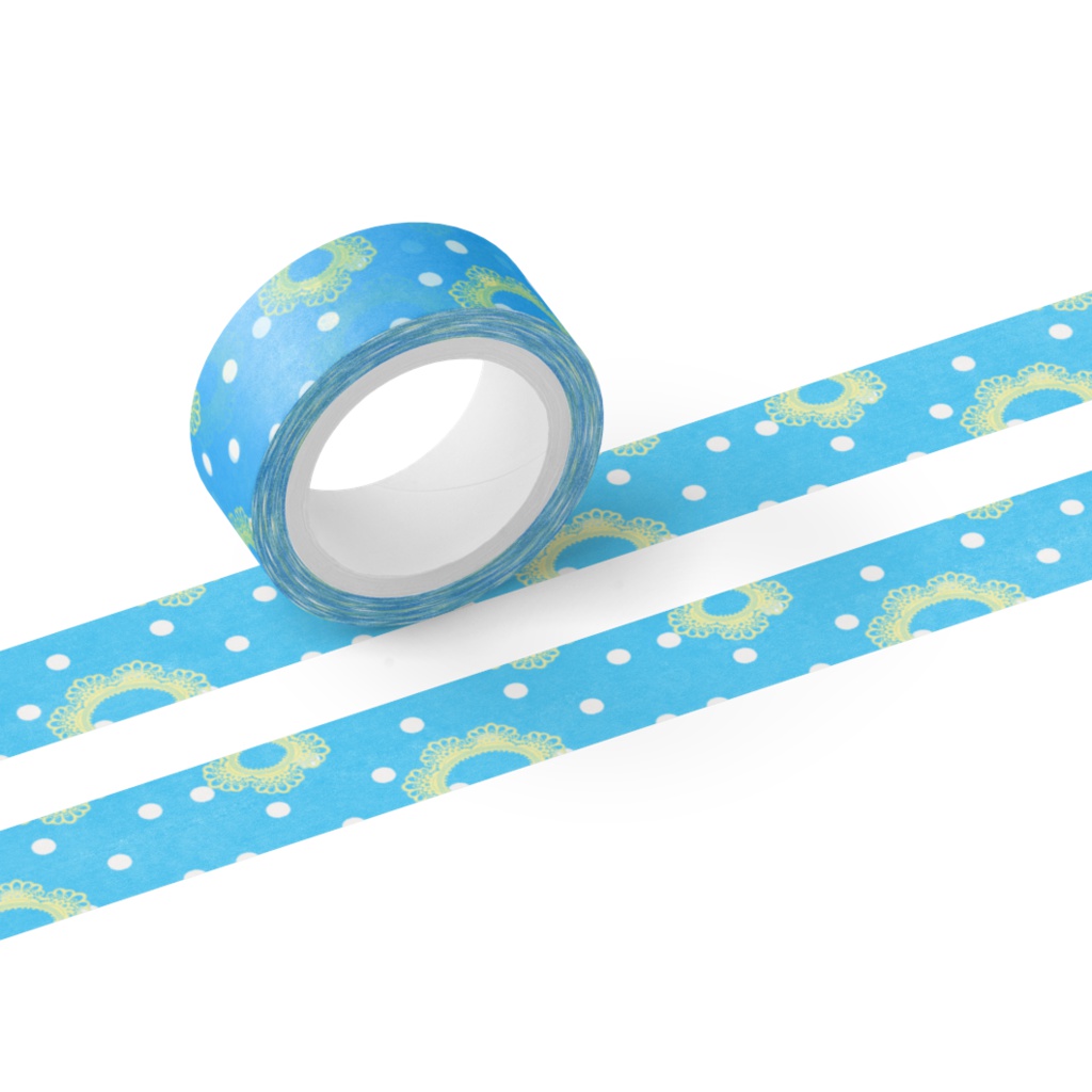 水玉フリルテープ