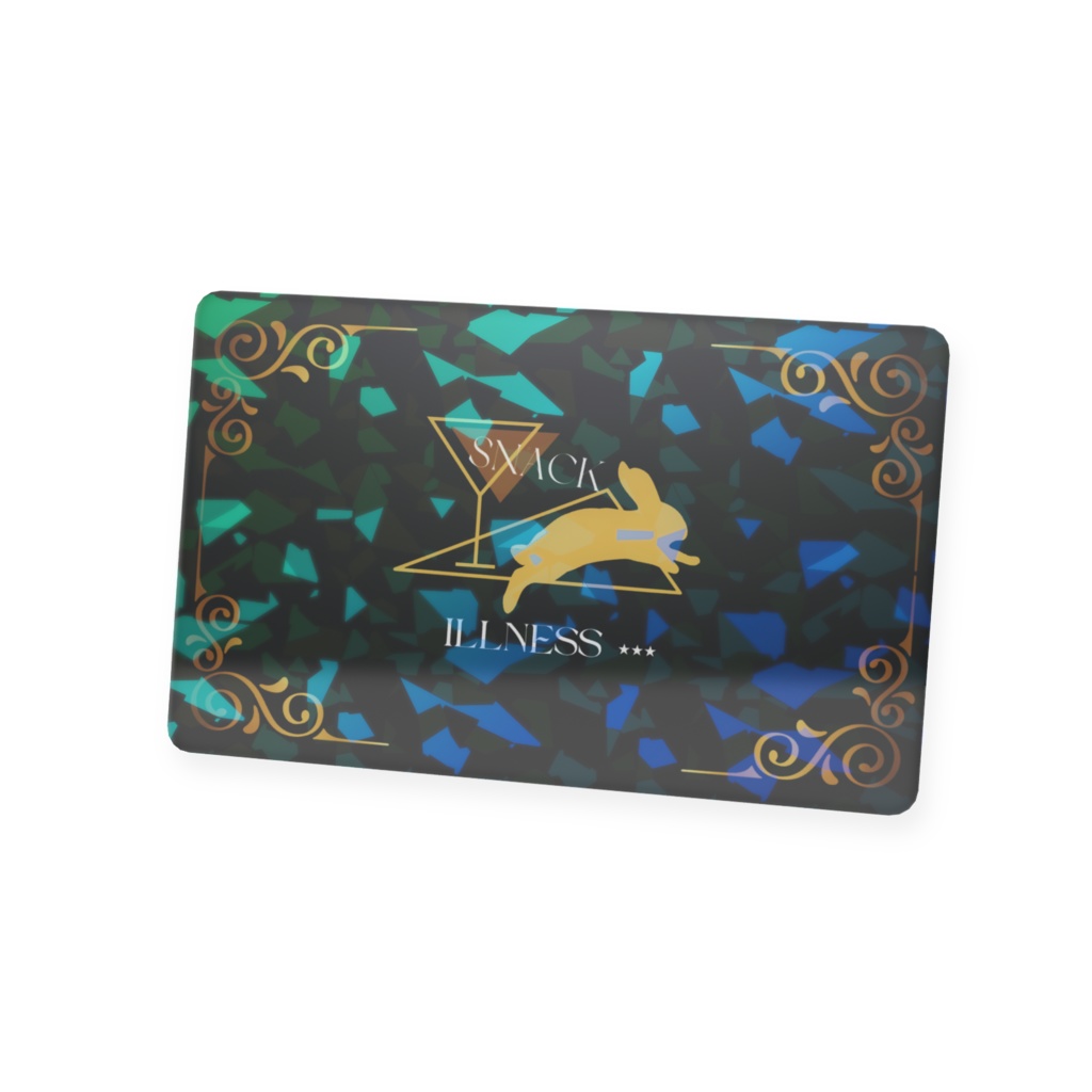 ようこそ!スナックイルネスへ!名刺風キラキラカード