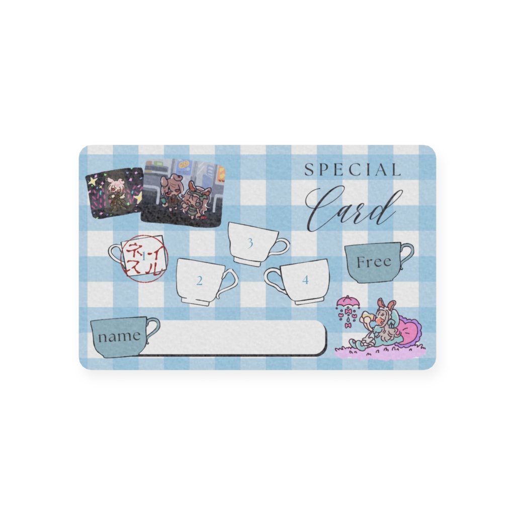 ようこそ!スナックイルネスへ!ポイントカード風カード