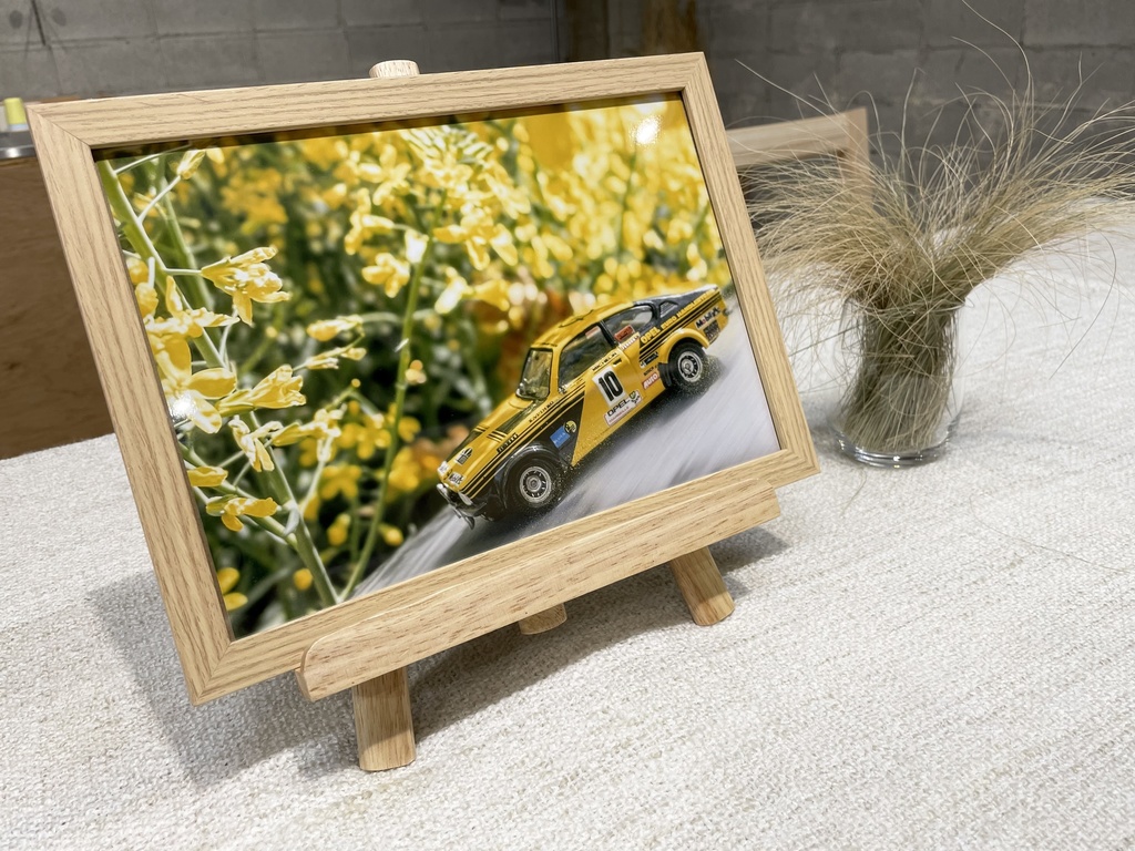 【A5】額入り卓上ラリーアート（SS-20 OPEL KADETT GTE）