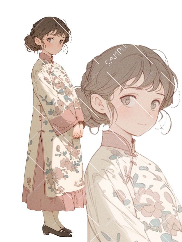 立ち絵素材001 少女 中華風
