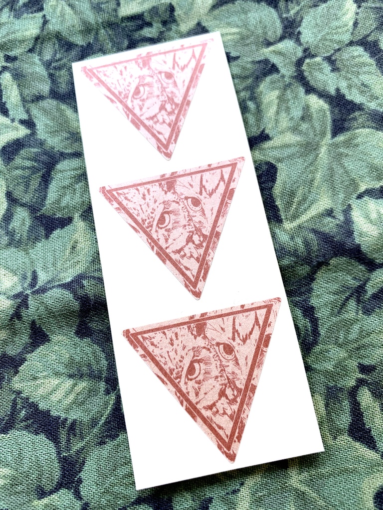 ミミズクと猫 瓜ふたつレターセット