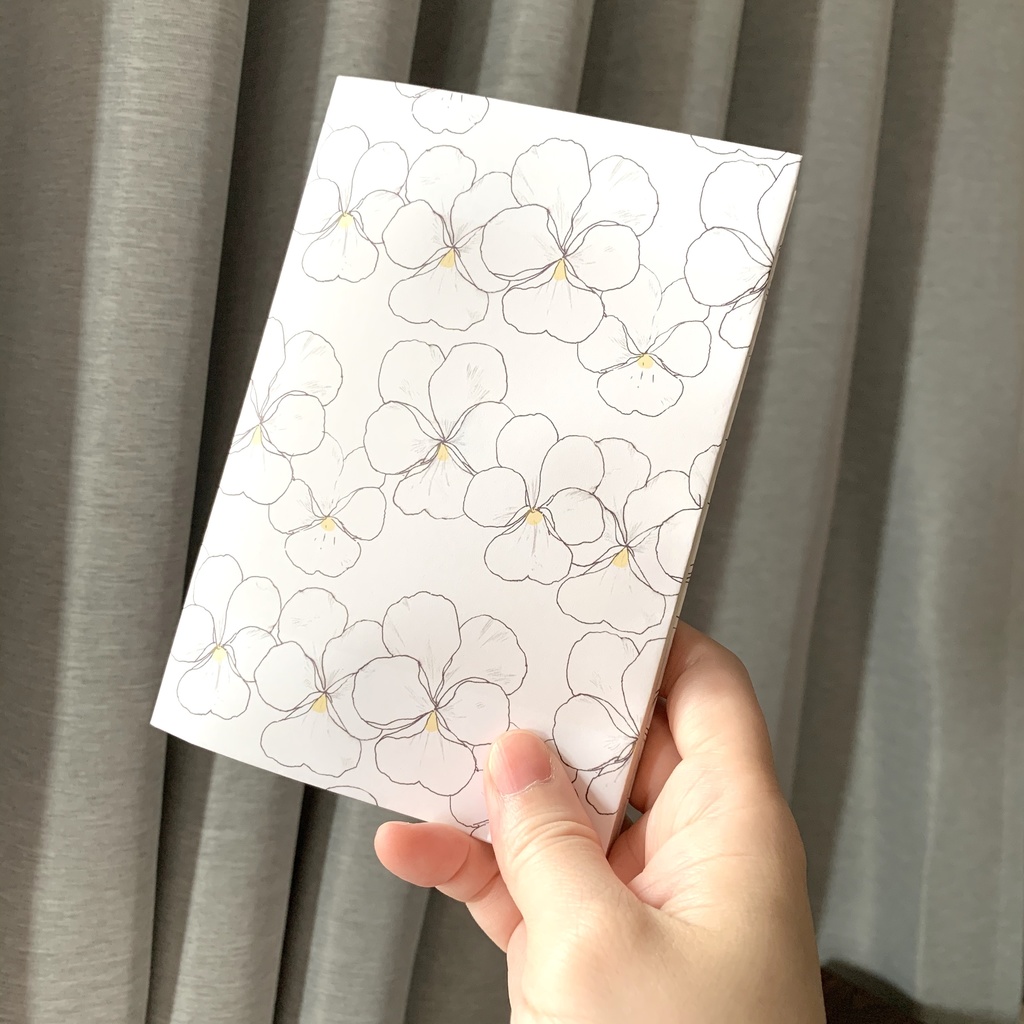 白ビオラの絢爛 ラッピングペーパー(10枚)